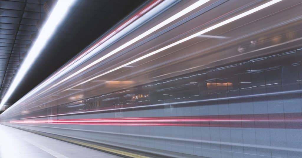 High Speed Rail light trails