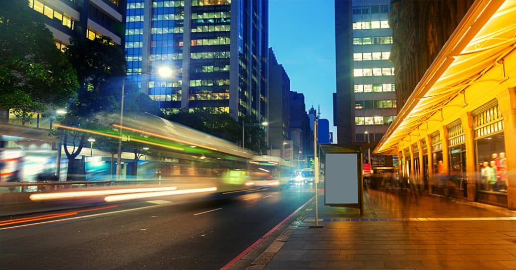 Sydney CBD street traffic