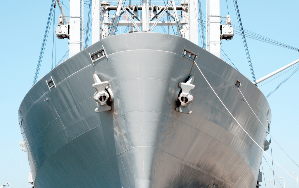 Front of Naval Ship