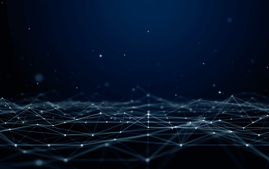 3d Graphic of interconnected webbing