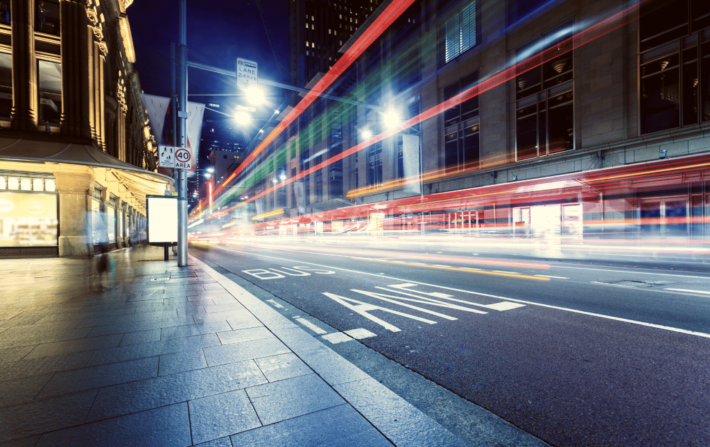 Urban transit Bus lane