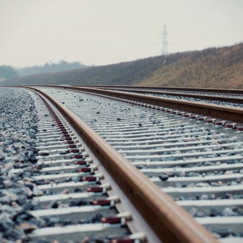 Close up of Rail Tracks