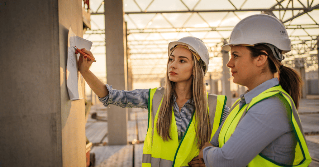Two engineers on site