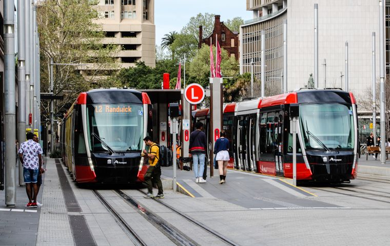 Sydney light rail at Circular Quay