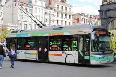 Redéploiement du trolleybus pour la ville de Saint-Étienne