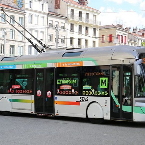 Redéploiement du trolleybus pour la ville de Saint-Étienne