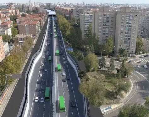 Proyecto de construcción del soterramiento de la A-5-Paseo de Extremadura. Madrid, España.