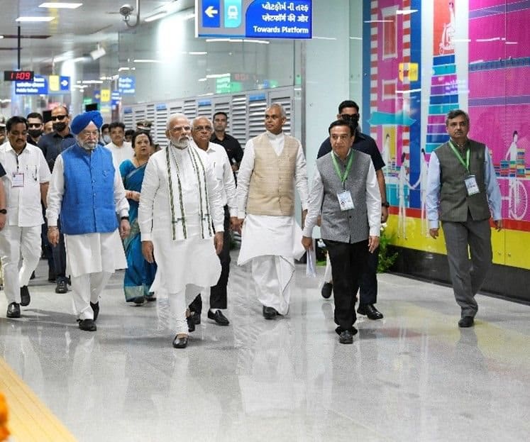Indian Prime Minister inaugurates Ahmedabad Metro – Phase 1