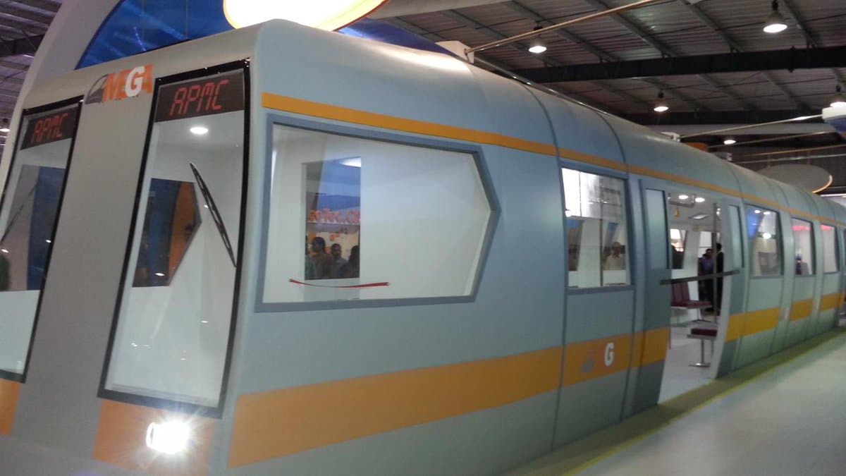 First Mock-Up Coach of Ahmedabad Metro