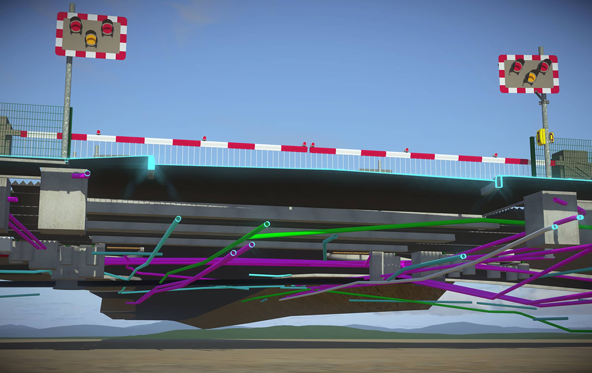 Using Virtual Reality to Design Level Crossings