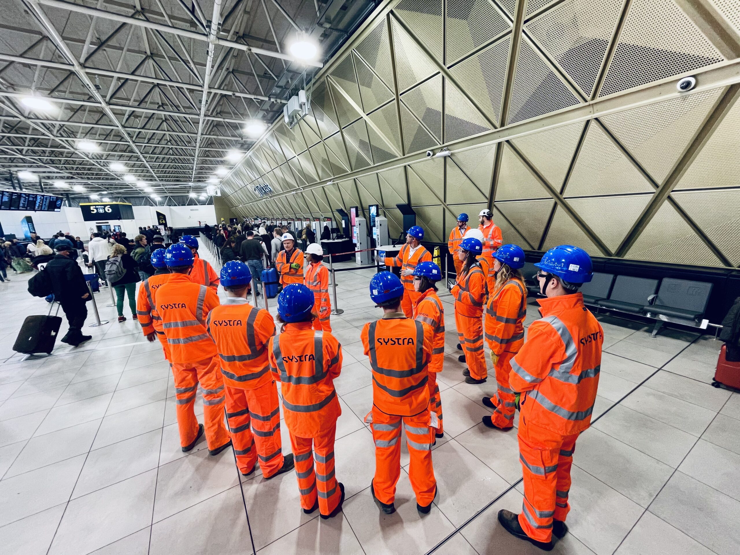 SYSTRA team at Gatwick Station Airport