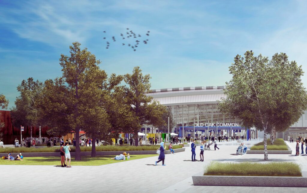 CGI of Old Oak Common station