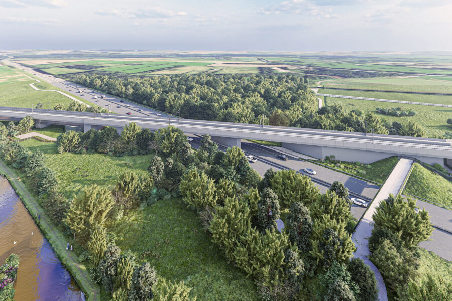 HS2 Marston Box Bridge Slide
