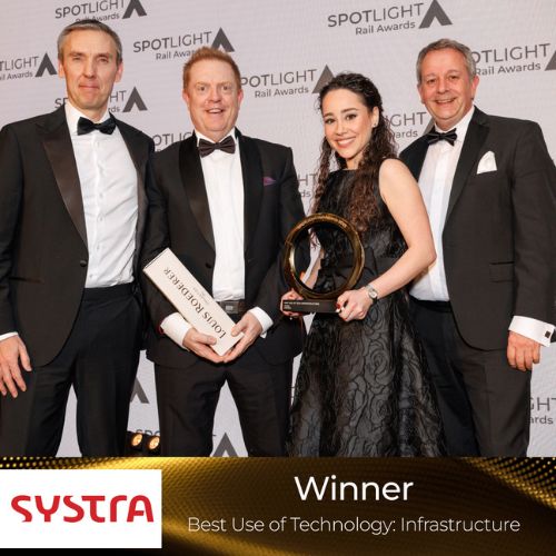 SYSTRA team with Spotlight Award for Best Use of Technology - Infrastructure
