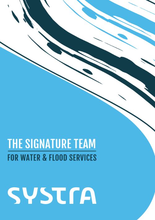 Cover image for the water and flood services brochure