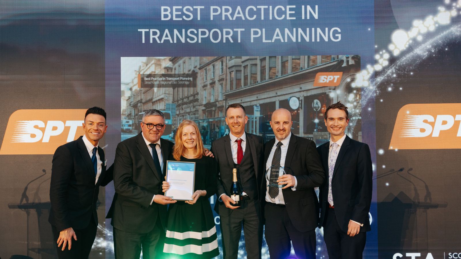 SYSTRA and Strathclyde Partnership for Transport win Best Practice in Transport Planning award at Scottish Transport Awards.