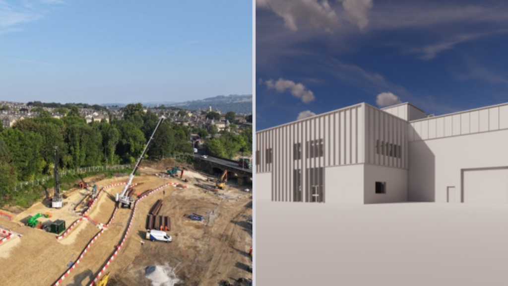 Construction of the main Shipley depot building has commenced.