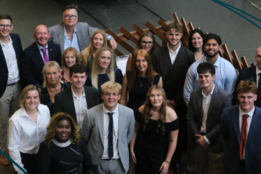 PlanBEE Rail apprentices at the graduation ceremony held at the National Rail Museum.