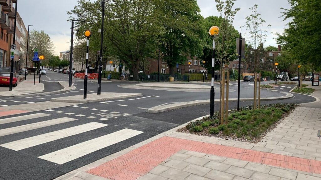 Pedestrian crossing in Islington