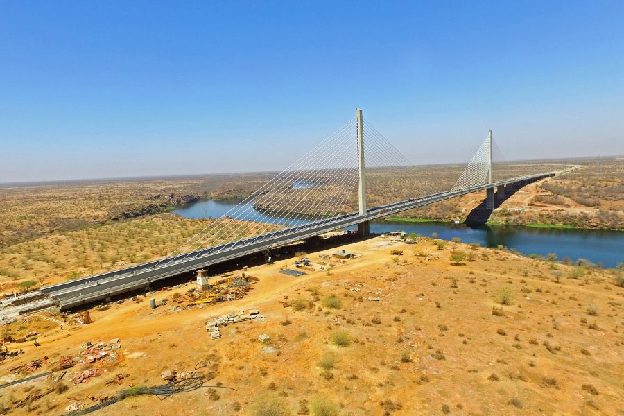 Chambal river highways bridge – India