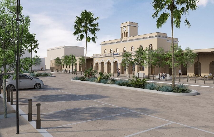 Taranto station multimodal interchange -Italy